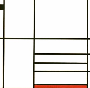 Composition in White Black and Red Piet Mondrian